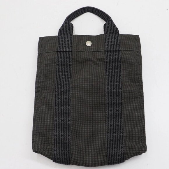 Hermes Paris Herline Backpack Gray Canvas